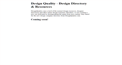 Desktop Screenshot of designquality.com