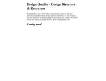 Tablet Screenshot of designquality.com